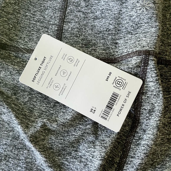 Athleta Gray Leggings Soft Knit Tapered Design - Picture 2 of 3